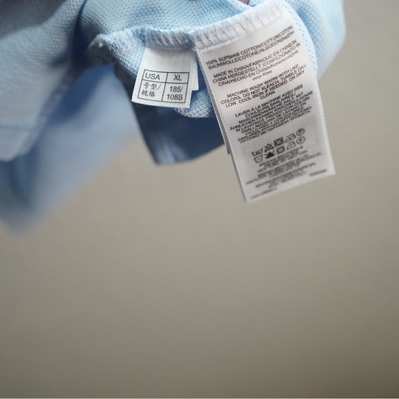 Brooks Brothers Men’s Performance Polo Slim Fit Light Blue Supima Cotton Size XL - Picture 5 of 9